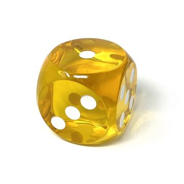 Yellow 4 inch Jumbo Dice